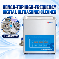 Nettoyeur à ultrasons CNC haute fréquence série KQ-TDE 80 kHz en acier inoxydable 304 de type banc pour le nettoyage de pièces de précision industrielles