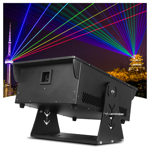 SHTX Large Culture and Tourism Project 60w Rgb Laser Show System Outdoor Rainproof 3d Laser Animation Projector with Ilda System