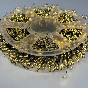 <span class=keywords><strong>Guirlande</strong></span> de lumières <span class=keywords><strong>LED</strong></span> <span class=keywords><strong>micro</strong></span>-fil en cuivre ambre en forme de goutte de rosée pour la décoration de Noël - Product Image 5