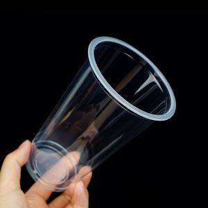 Gobelets en plastique PP thermoformés en U de 90 mm ou 95 mm avec couvercles dôme, pour boissons froides et chaudes, 250, 360, 500, 700 ml, personnalisables OEM/ODM, à prix abordable - Product Image 3