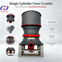 Concasseur à cône CH CS à cylindre unique hydraulique pour la réduction de pierres, granit, basalte, équipement de traitement des agrégats pour l'exploitation minière et les carrières