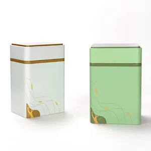 Xin Jia Yi Embalagem Caixa Lata Quadrada Metal Eco Decorativa Armazenamento De Chá Favor Do Casamento Mini Latas De Lata