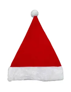 गर्म बिक्री HX-047 लाल सोने एकल पक्षीय क्लिप टोपी सेक्विन क्रिसमस टोपी क्रिसमस टोपी सांता टोपी