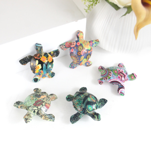 Imán de Resina Hecho a Mano <span class=keywords><strong>Barato</strong></span>, Recuerdo de Playa, Regalo Decorativo, Impresión por Transferencia de Agua, Imán para Refrigerador con Diseño de Tortuga - Product Image 2