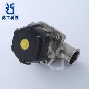 Válvula de Diafragma Manual de Acero Inoxidable de Instalación Rápida con Estructura de Control de Abrazadera Sanitaria de Paso Directo - Product Image 3