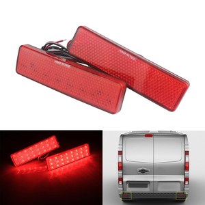 ANG RONG 09160858 7700353184 4500558 <span class=keywords><strong>Feu</strong></span> arrière LED Réflecteur <span class=keywords><strong>de</strong></span> pare-chocs arrière <span class=keywords><strong>de</strong></span> voiture Rouge Blanc pour <span class=keywords><strong>Opel</strong></span> Vauxhall <span class=keywords><strong>Vivaro</strong></span> Renault - Product Image 2