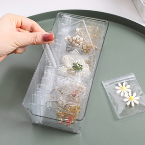 Jewelry Bag Transparent Portable Storage For Earrings Necklaces <b>Bracelets</b> Rings Soft Plastic Organizers 1-3L Capacity - Product Image 2