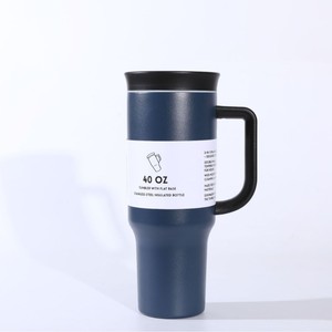 <span class=keywords><strong>Vaso</strong></span> Térmico de Acero Inoxidable 304 de 40oz con Asa, para Auto, Deportes al Aire Libre, Gran Capacidad, con Pajita, para Bebidas Frías, Alta Calidad - Product Image 1