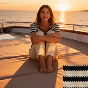 T-shirt en tricot rayé chic à la française pour femmes, été, bord festonné, col carré, manches courtes, <span class=keywords><strong>pull</strong></span> vintage - Product Image 2