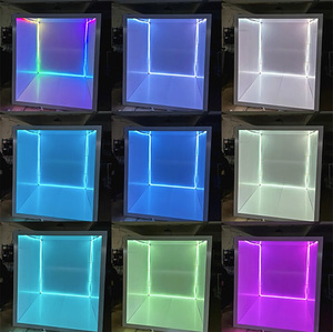Boîte de cabine photo de magazine haut de gamme avec écran LCD et toile de fond décorative cadre blanc avec 2 portes petite pour l'expédition de la Saint-Valentin - Product Image 3