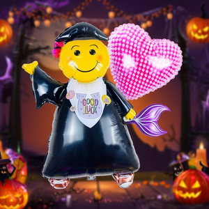 Globo gigante de aluminio con diseño de sirena y perla en forma de corazón para decoraciones de fiesta de graduación - Product Image 3