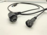 Kabel DC5521 Tahan Air, Ujung Kabel Jantan-Betina Dengan Penghenti Kabel SR