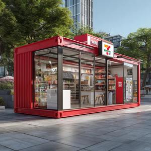 Современный роскошный Съемный сборный дизайн интерьера 20 футов 10 футов мини-кафе-бар качество ресторанный дом контейнер Кофейня - Product Image 4