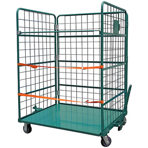 Nhiệm vụ trung bình 4 mặt CuộN lồng Xe đẩy cửa an ninh nhiệm vụ nặng nề sơn tĩnh điện kết thúc OEM/ODM CuộN <span class=keywords><strong>container</strong></span> cho lưu trữ - Product Image 1