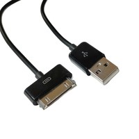 Câble connecteur USB à 30 broches de 1 mètre pour iPhone 4 4S 3GS iPad 3 2 1 iPod Touch Nano Classic Charger Sync Dock Noir/Blanc