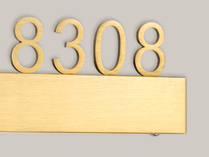 Plaque de numéro de <span class=keywords><strong>porte</strong></span> en acrylique 3D éclairée, alimentée par courant alternatif, pour l'<span class=keywords><strong>entrée</strong></span> de l'hôtel, panneaux de signalisation de chambre - Product Image 3