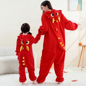 Michley Outdoor-Ready Kids <span class=keywords><strong>Mono</strong></span> dragón rojo con <span class=keywords><strong>cola</strong></span> y Sudadera con capucha pijama polar - Product Image 2