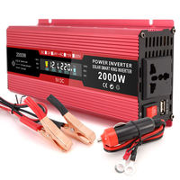 Convertisseur de courant automobile à onde sinusoïdale modifiée 500W-1200W-2000W DC12V 24V vers 220V