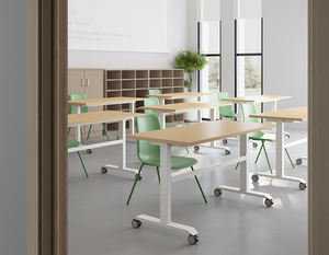 Tavolo Pieghevole OMNI per Seminari e Riunioni Mobili, Tavoli Dinamici per Incontri, Tavolo Ribaltabile e Richiudibile per Formazione in Ufficio - Product Image 2