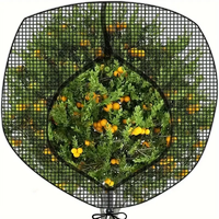 1 Stuk Vogel-Insectenbestendige Nylon Mesh Tas Trekkoord Rits Cover Voor Boom Groenten En Fruit Tuin Gaas Bescherming