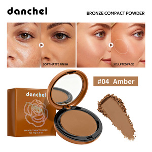 Poudre bronzante foncée 6 couleurs, fond de teint pour peaux foncées, anti-brillance, correcteur, éclaircissant pour le visage, crée un <span class=keywords><strong>maquillage</strong></span> 3D avec effet d'ombre et de lumière - Product Image 1