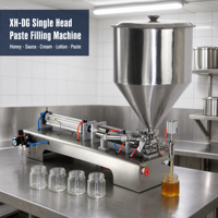 Machine de remplissage semi-automatique électrique haute productivité XUANHUA pour bouteilles en verre, idéale pour la confiture, le beurre de cacahuète et le beurre de sésame