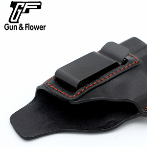 GunFlower सामरिक सामरिक निर्माण की आपूर्ति के लिए IWB चमड़े असली लेदर पिस्तौलदान पिस्तौलदान - Product Image 4