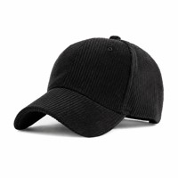 Casquette de baseball en velours côtelé, logo personnalisé, structurée, 6 panneaux, broderie 3D, unisexe, chapeau de sport, chaude, automne-hiver, homme femme