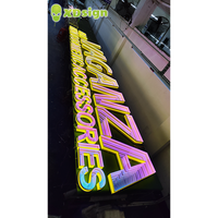 Lettres en relief LED personnalisées Infinity Abyss, étanches, en acrylique 3D, illuminées, contrôlées par Bluetooth, pour décoration extérieure de voiture