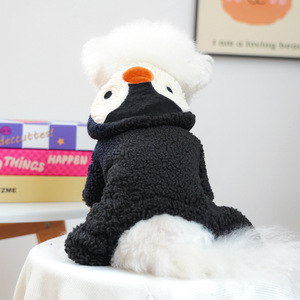 New Autumn Winter Dog <b>Clothes</b> Pet Apparels Small Breed Puppies Warm Snug Little Penguin Costume <b>For</b> Dogs - Product Image 3