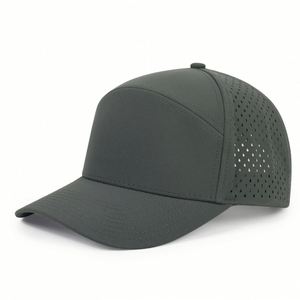 HH HOFNEN High Quality Custom Logo Snapback Trucker <b>Cap</b> Water Protect Laser Perforated 7 Panel Quick Dry Waterproof <b>Baseball</b> <b>Cap</b> - Product Image 5