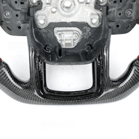 Volant en fibre de carbone pour SUV sport de luxe Velar, texture personnalisée, chauffant, fond plat, antidérapant, durable