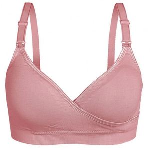 <span class=keywords><strong>Sujetador</strong></span> de Maternidad Ajustable para Mujer, Transpirable, de Punto Sólido, con Broches Delanteros, Sin Varillas, para <span class=keywords><strong>Lactancia</strong></span> y Deporte - Product Image 2