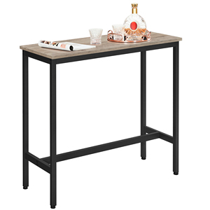 Table de bar en bois <span class=keywords><strong>VASAGLE</strong></span>, table de bar longue en métal pour restaurant, cuisine, bureau, maison - Product Image 6