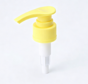 Pompe distributrice de lotion en plastique PP jaune en gros 33/415 4cc avec verrouillage par torsion pour bouteilles de savon liquide cosmétique - Product Image 1