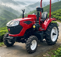 Tracteur agricole multifonctionnel 4x4 diesel 100 CV avec chargeur, pelle rétrocaveuse et tondeuse – Meilleur prix de gros