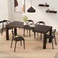 Nouveau design de meubles de salle à manger et de cuisine modernes ensemble table à manger et chaises extensibles peu encombrants table à manger extensible en bois