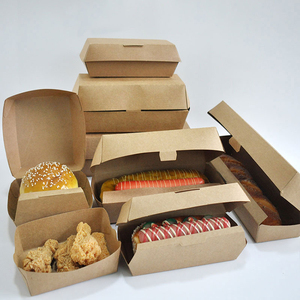 Hộp Đựng Mì Bằng Giấy Kraft Dùng Một Lần In Tùy Chỉnh Hộp Đựng Thực Phẩm Hộp Đựng Đồ Ăn Trưa Bằng Giấy Burger Khoai Tây Chiên Gà - Product Image 2