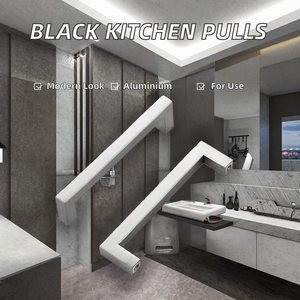 Modern Stainless Steel Kitchen Cabinet <strong>Door</strong> Pull Handles for Dresser Hotel Wardrobe Use - Product Image 3