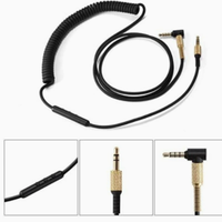 Kompatibel dengan Kabel Original Generasi ke-2 Major, Headphone Marshall Generasi ke-1, dan Headphone Marshall Generasi ke-3