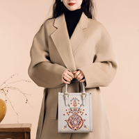 Sacs à main de créateurs pour femmes, style vintage, sacs à bandoulière pour dames, deux poignées, doublure en cuir véritable, sacs à main de marques en gros