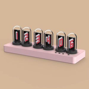 Mini LED Night Light Color <b>Digital</b> Display APP Control Multifunction Electronic Desktop Nixie <b>Clock</b> Warm White Touch - Product Image 5