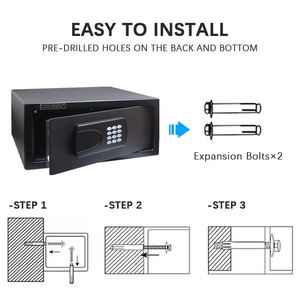 XBT XBT-H420 Electronic Digital <b>Lock</b> Commercial Hotel Safe Deposit <b>Box</b> Cold Rolled Steel 3-6 Digit Combination - Product Image 4