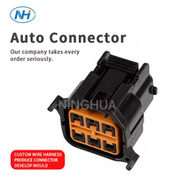 Ninghua 1 Set 6 Pin Voiture Étanche Phare Prise Auto Lumière Lampe Prise HP066-06021 Accessoires Électriques pour Hyundai Kia