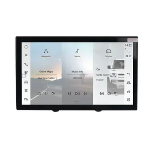 MOOKAKA display Mobil Qualcomm 13.3 inci, untuk Land Rover Defender 2020-2024 radio mobil navigasi GPS Stereo Multimedia Player Unit kepala