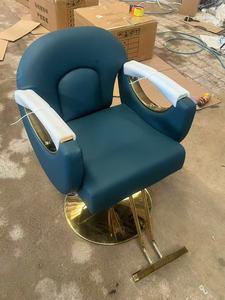 Fauteuil de Barbier Hydraulique Inclinable de Luxe Tout Usage Doré, Vente Directe Usine 2026, pour Salon de Coiffure et Esthétique - Product Image 4