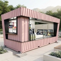 Maison modulaire portable en kit, construction rapide, pour kiosque temporaire de vendeur ambulant
