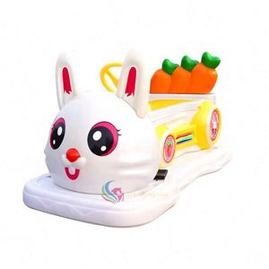 Voiture tamponneuse électrique pour enfants, modèle lapin mignon, en fibre de verre, avec batterie rechargeable, 250W 24V 12A, pour intérieur/extérieur, en cuivre de petite taille - Product Image 4
