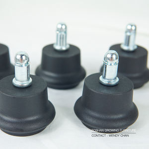 gute qualität büro rollstuhl feste rollen füße gleitfächer nylon kleiner bodenglinder lf-05 - Product Image 6