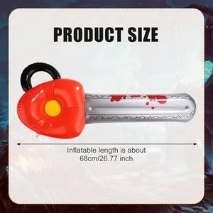 Motosierra Inflable Roja de Halloween, Juguete de PVC con Diseño Plegable, Duradera y Ligera para Decoraciones Festivas y Juegos Divertidos - Product Image 6